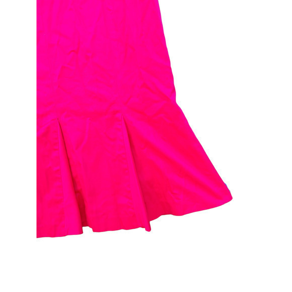 Vintage Angle Ortiz Solid‎ Hot Pink Barbiecore Maxi Ruffle Mermaid Skirt - Picture 7 of 13